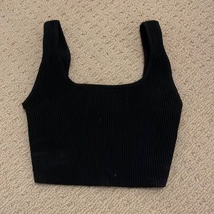 Babaton black crop tank